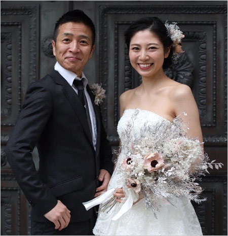 Hi-Hi上田浩二郎と嫁・原杏奈の結婚式（当時）の画像