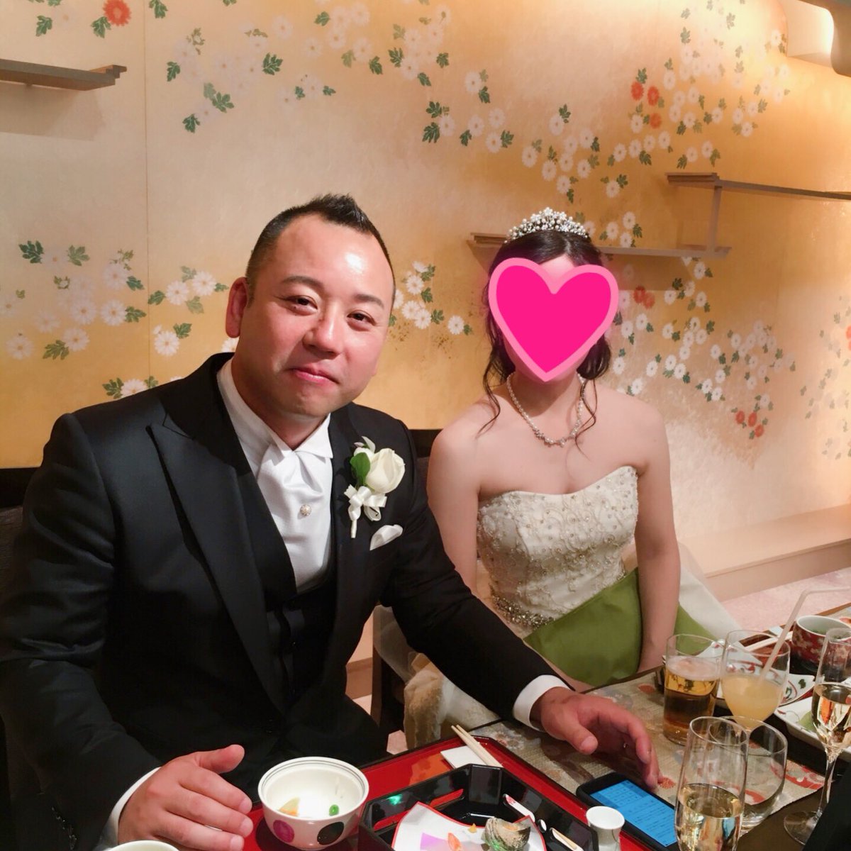 2018年4月、渋谷「ベニーレベニーレ」で結婚式を挙げている